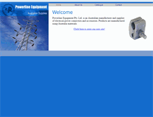 Tablet Screenshot of powerline-equipment.com.au